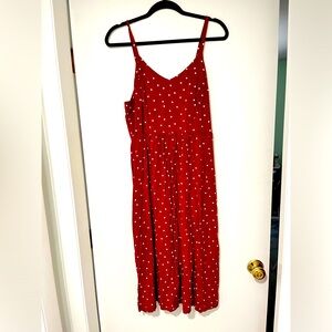Fun and sweet red polka dot dress from Old Navy, size L